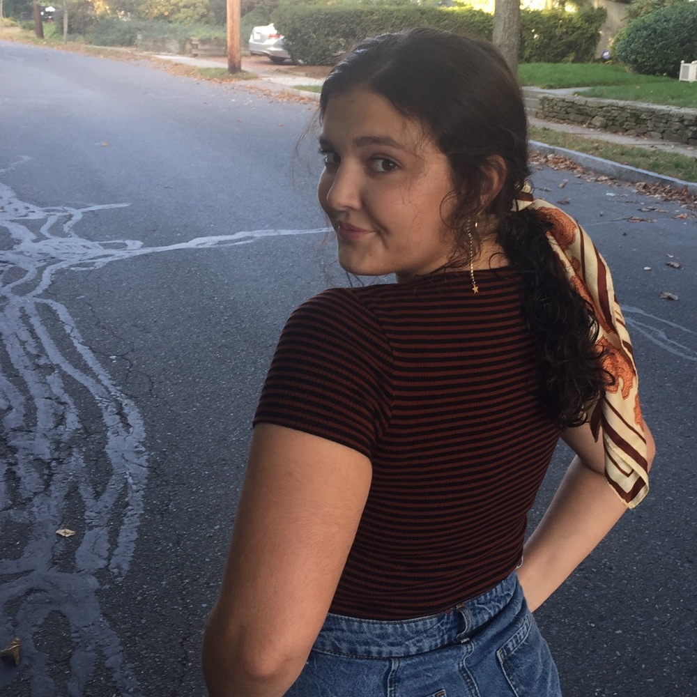 stripe crop top